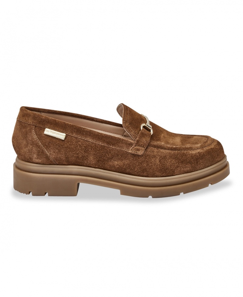 Mocassins Les Tropeziennes SLOANA Camel Suede Femme|WSVH-91447790